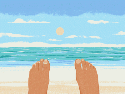 ذهن آگاهی در ساحل